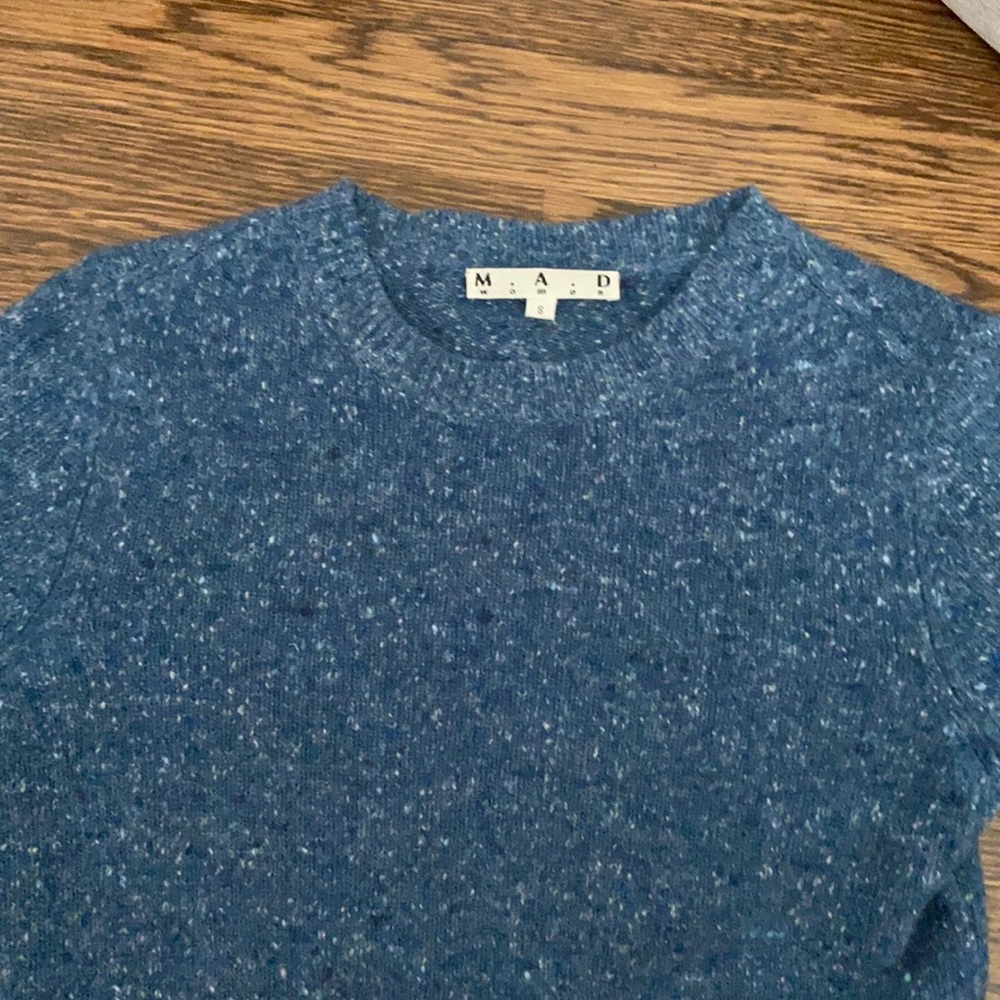 Blue knit sweater